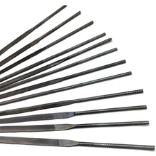 European Style Precision Needle File Set 12 Pc Cut 2 Jewelry Swiss Pattern