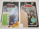 Vintage 1981 Han Solo 1983 Luke Skywalker ESB ROTJ STAR WARS 45 65 back Cardback