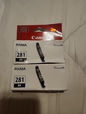 Canon CLI-281 Black Ink Cartridge Genuine Lot Of 2!! Sealed!