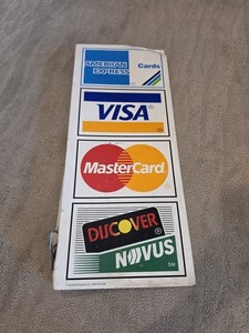 Vintage Credit Card Sign for sale | eBay