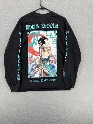 Wobble Hunters Riddim Shogun Long Sleeve T-Shirt Mens XL Tee Sengoku Collection