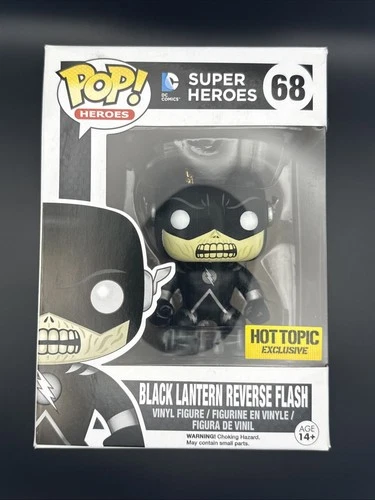 Funko Pop! Vinyl: DC Comics Reverse Flash Black Lantern Hot Topic W/protector