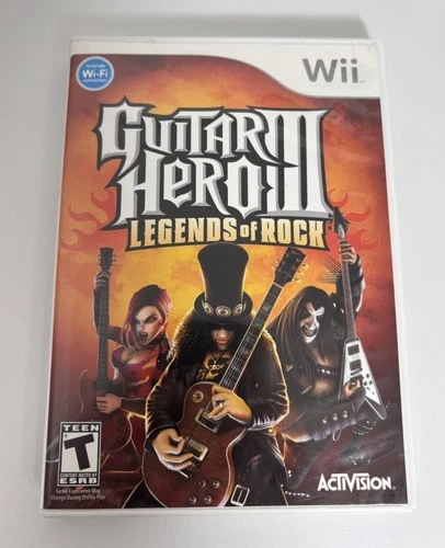Guitar Hero 3 III Legends Of Rock (Nintendo Wii, 2006) - Complete & Tested
