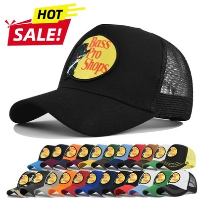 NEU Bass Pro Shop Mesh Trucker Hut einstellbare Snapback Kappe Outdoor Angeln