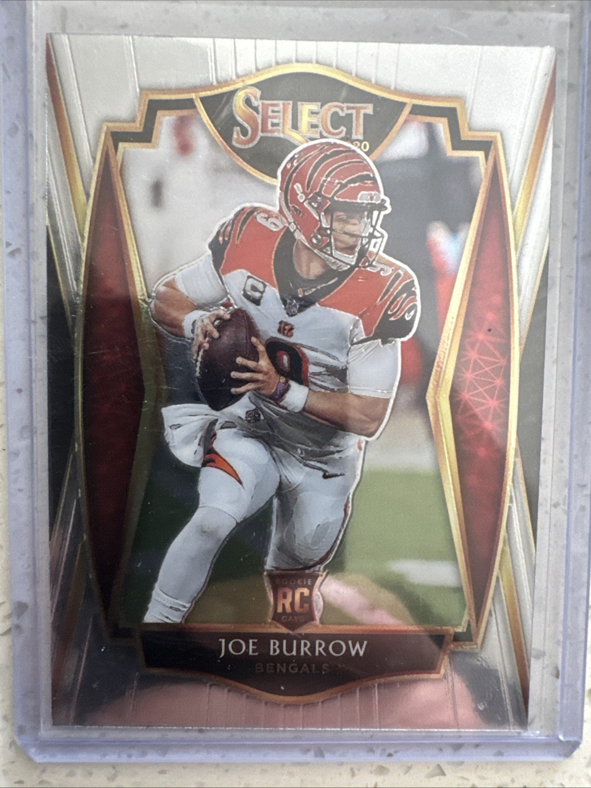 2020 Panini Select - Premier Level Joe Burrow #146 Silver Prizm (RC)