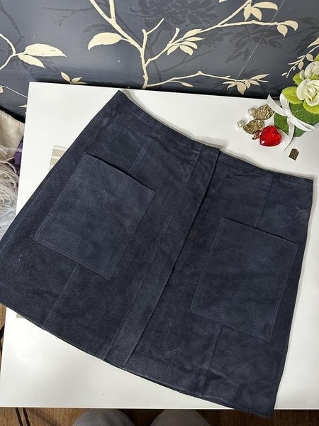 Women Isabel Marant Skirt Navy Suede 38