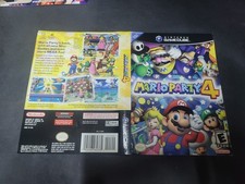 Mario Party 4 Nintendo Gamecube Case Insert Cover Art Only