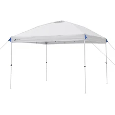 Ozark Trail 10x10 Instant Pop Up Canopy Tent Straight Leg Easy Setup White