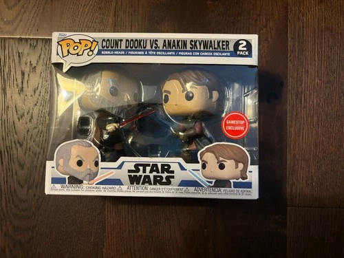 Funko Pop! Vinyl: Star Wars Count Dooku vs Anakin Skywalker GameStop (Exclusive)