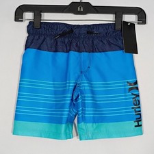 NWT Hurley Neptune Blue Board Shorts Boys Size 4 XS
