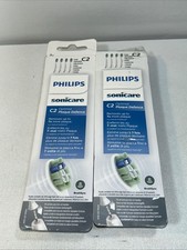 New 2 Packs Philips C2 Replacement Toothbrush Heads Damaged/Open Box On 1, 4 Eac