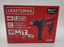 Craftsman CMED741 7.0 Amp Corded Hammer Drill 1/2 Inch Handle Chuck Key Included