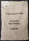 New Listing2014 P&D Kennedy Half Dollars $100 Mint Bag of Uncirculated JFK Halves BU