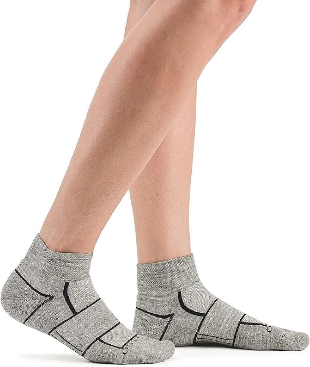 STEGO EnduroTec+ Merino Wool Outdoor Performance Socks Size: Large, Cushion, 1/4