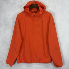 Redvanly Jacket Mens Extra Large XL Orange Golf PGA Rain Wind Full Zip Dewitt