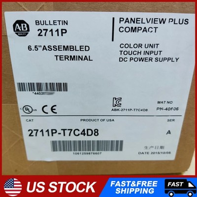 AB 2711P-T7C4D8 2711PT7C4D8 PanelView Plus 700 Color/Touch NEW Spot Goods