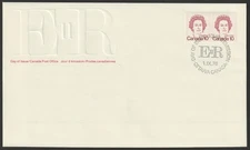 Canada #593A, Queen Elizabeth II, Pair, Official First Day Cover, FDC 1976