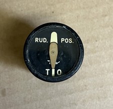 Vintage Bendix Aviation Rudder Position Indicator Gauge 1 1/2 Vintage Bendix Aviation Rudder Position Indicator Gauge 1 1/2
