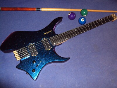 Scalloped Headless Leo Jaymz E-Gitarre Flipflop, playing alaYngwie,Ritchie&Co!