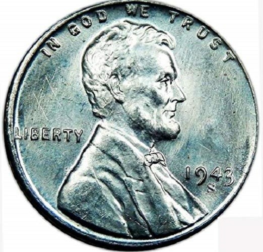 1943 P D S Steel Wheat Cent Penny Set (3 Coins!) 