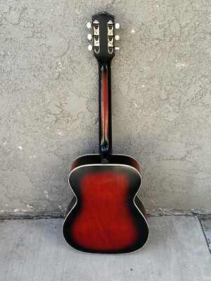 Vintage 60's Harmony Stella H1141 Grand Concert Redburst Acustic