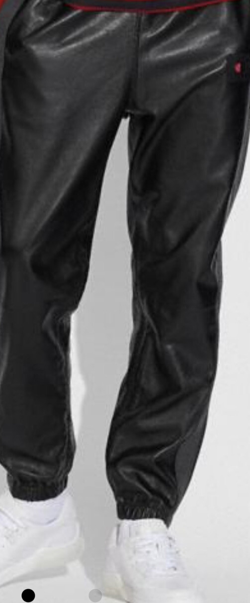 $1000 Signature Champion  Coach  leather Track Sweat Pants Joggers image 3