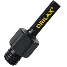 Drilax Core Drill Bit Arbor Adapter for Threaded Diamond Hole Saw 3/8" Triangle 