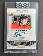 2019-20 UD Clear Cut Hockey #EE-KD Kirby Dach Embedded Endorsements Auto RC /99