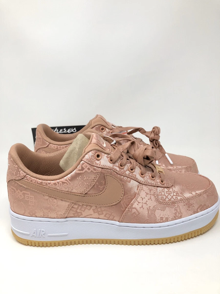Nike Air Force 1 One Low Clot Rose Gold Silk Size 9.5 New DS