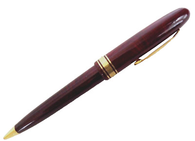 Omas Red Marble & Gold Rollerball Pen,  RARE A. Vespucci Made in Italy