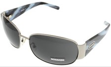 Missoni Sunglasses Women Palladium Blue Grey Palladium Rectangular MI668 01