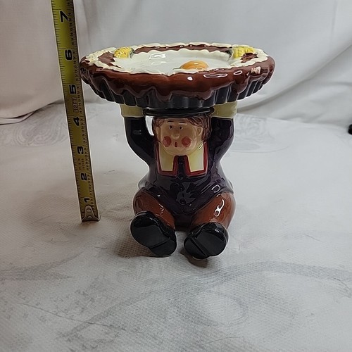 Piedistallo in ceramica pellegrino Ringraziamento piatto porta torta centrotavola autunno - Foto 7 di 8