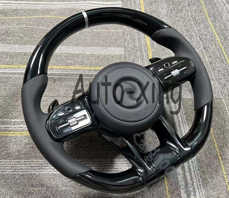 100%AMG Carbon Fiber Steering Wheel for Mercedes-Benz AMG A B C S G E Old to New - Bild 2 von 4