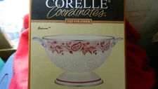 CORELLE COORDINATES GYPSUM PATTERN COLANDER NEW IN BOX FREE USA SHIP 