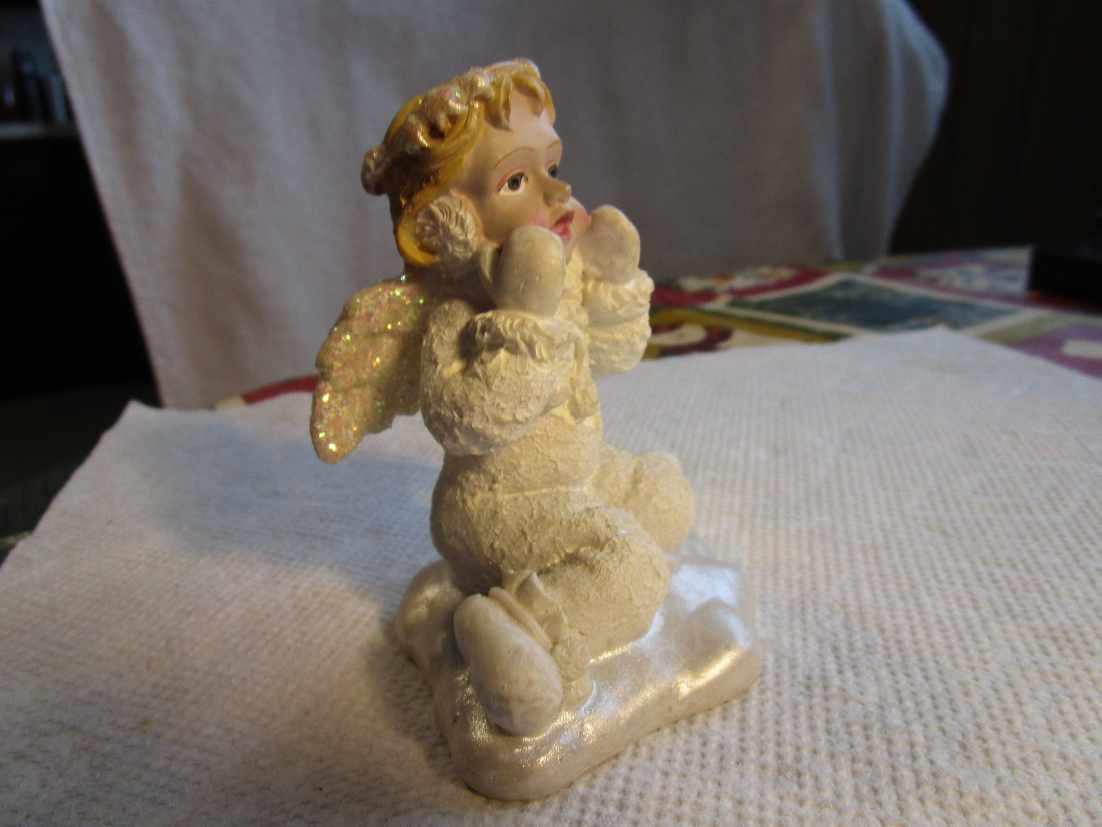 LOVELY SNOW ANGEL FIGURINEWITH ORIGINAL TAG!!! eBay