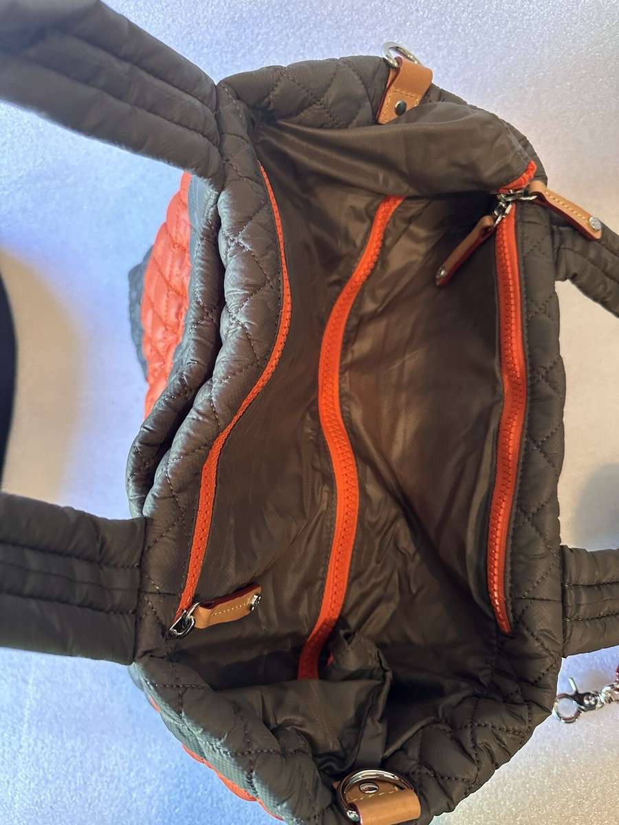 MZ Wallace - Small metro Tote Deluxe - Magnet Orange Chevron | eBay