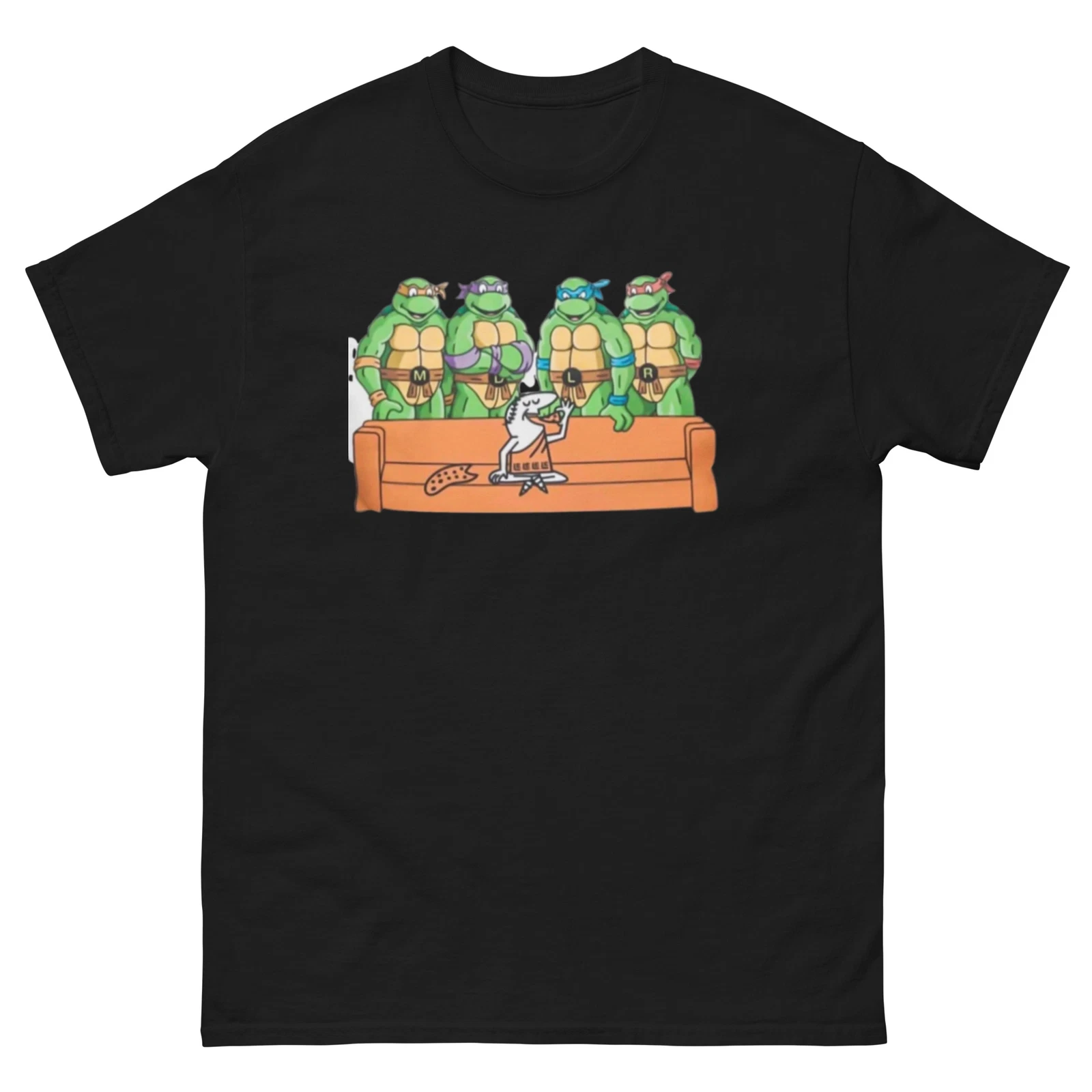 Funny Ninja Turtles Parody T-Shirt with Little Caesars