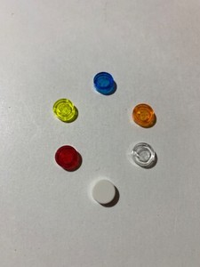 LEGO Parts 98138 (10pcs) Tile, Round 1x1 Choose Color