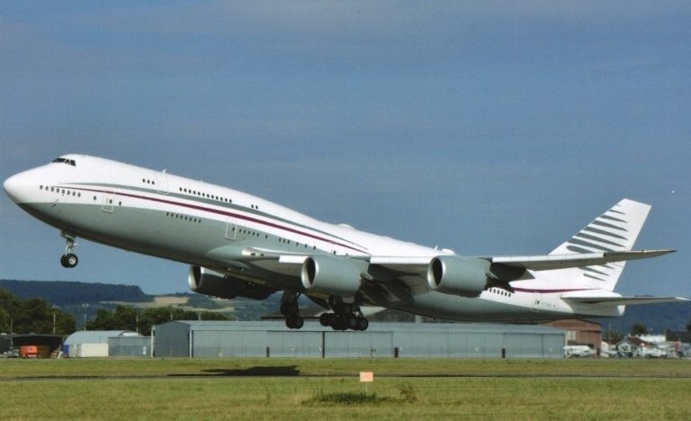 Qatar Amiri Flight Government Boeing 747-8 BBJ A7-HBJ