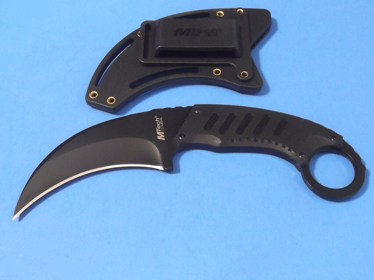Mtech Karambit Tactical Neck Knife G10 Handle With Plastic Sheath Mtech Karambit Tactical Neck Knife G10 Handle With Plastic Sheath