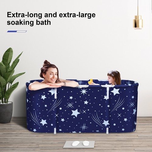 Faltbar Badewanne für Erwachsene Kinder Badewanne Wasserwanne 125 cm Praktisch - Bild 4 von 14