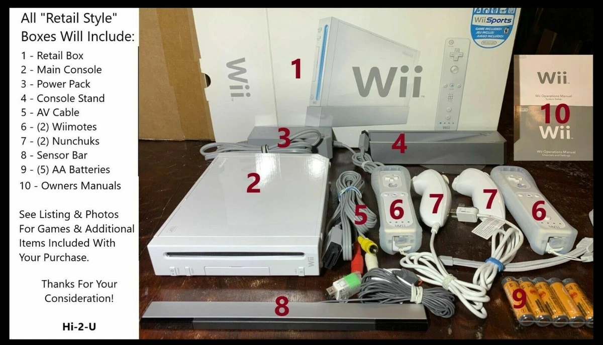 Nintendo Wii Console Retail Style Mario Brawl Dance 2014