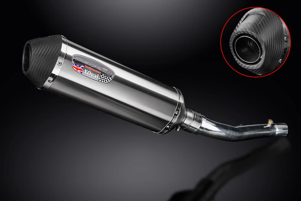 本田 CBR600 F4I 2001 - 2006 一脚蹬 13.5 英寸 X-Oval 不锈钢排气消声器套件 — 第 3/4 张图片