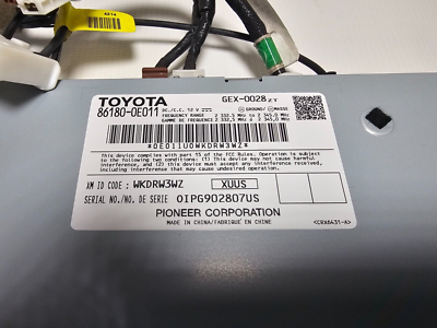 即購入歓迎◎ページ TOYOTA 86180-0E011 Radio Control Unit GEX-0028zt - Free