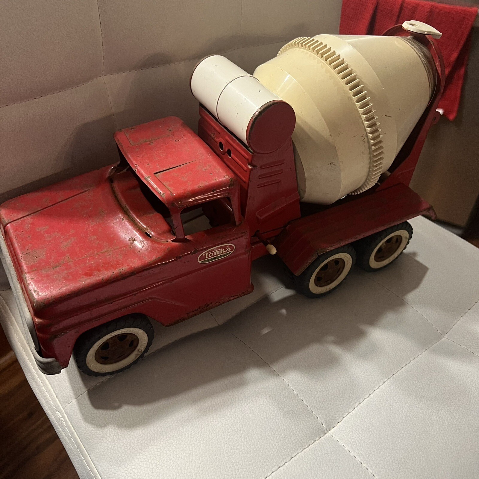 Vintage TONKA Cement Mixer Truck As IsFor Restoring Or Parts, Read