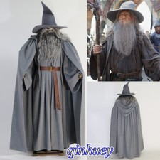 Lord of the Rings The Hobbit Gandalf Cosplay Costume Halloween Wizard Outfit