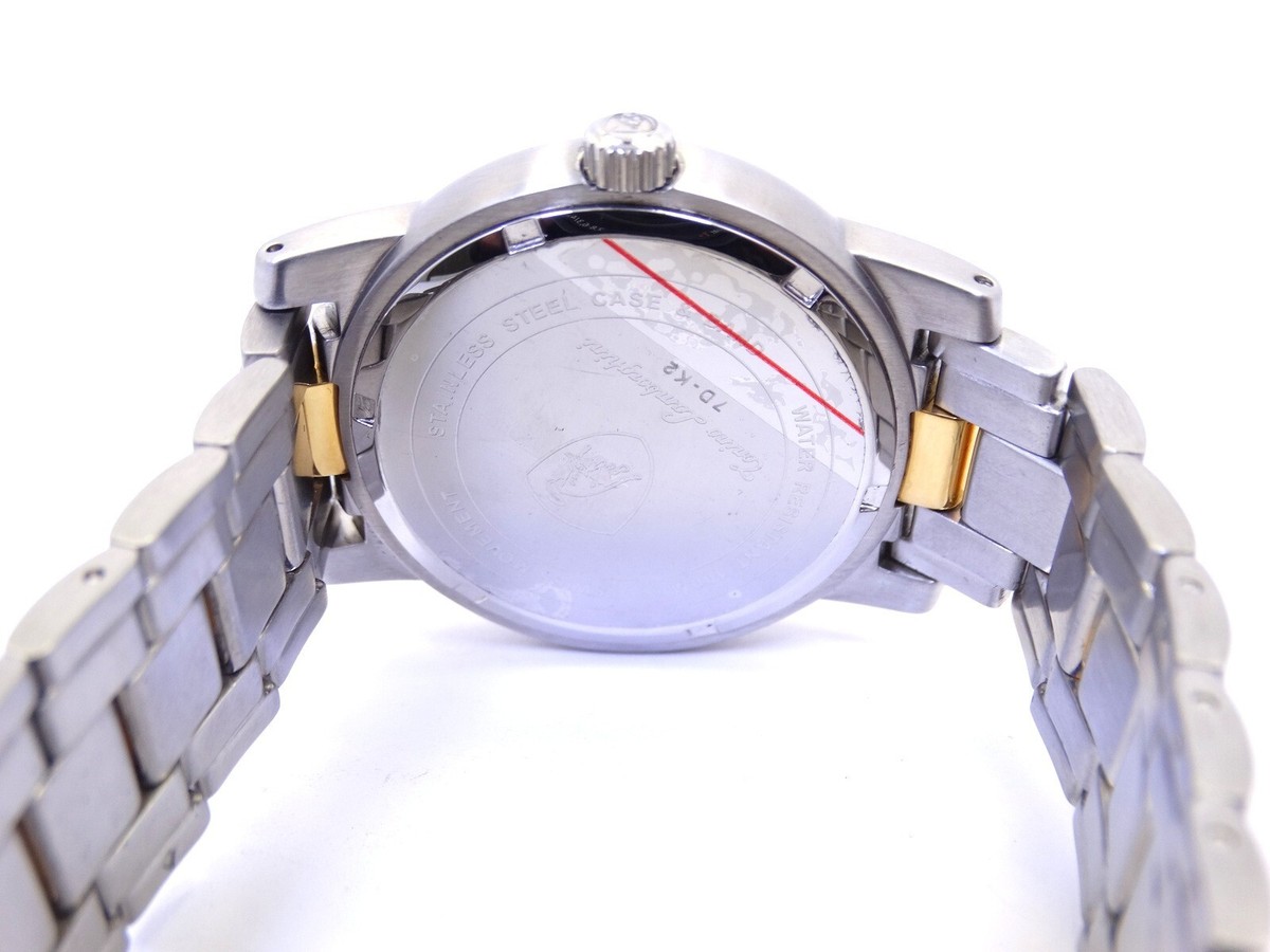 TOTINO LAMBORGHINI 7D-K2 Blue Dial Chronograph Two Toned Quartz