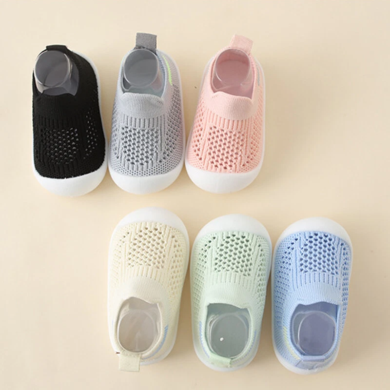 Summer Girls Baby Boys Toddler  Anti-Slip Soft Rubber Sole Sock Shoes Size US - Image 2 of 4