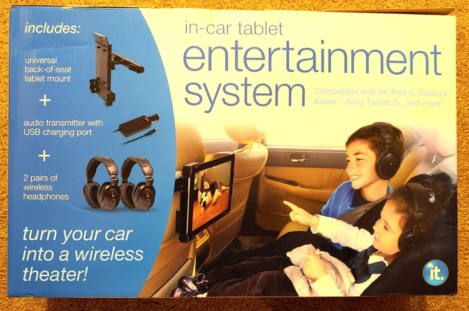 NEW IN BOX NRFB: Innovative Technology In-Car Tablet Entertainment System (READ) - Image 2 of 4
