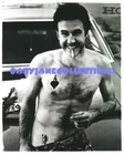DAVID ARQUETTE PEEK-A-BOO HAIRY CHEST shirtless BEEFCAKE photo #1 (bw-N)